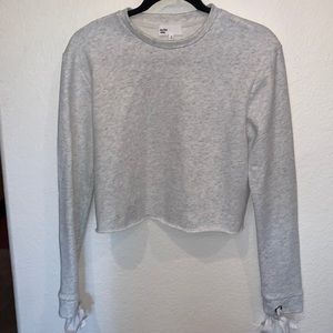 By the Way - Heather Grey Cropped Sweatshirt (XS)